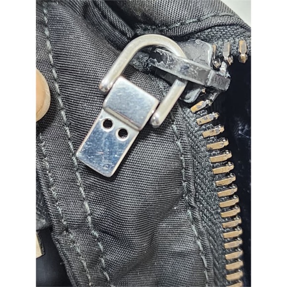 Authentic PRADA Tessuto Nylon And Saffiano Leather Small Crossbody Bag Black - Picture 11 of 12